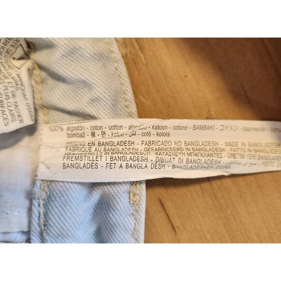 Zara Jeans Join Life Mom Jeans High Waist Tapered Leg Denim Light Blue Sz‎ 00 - Picture 11 of 13